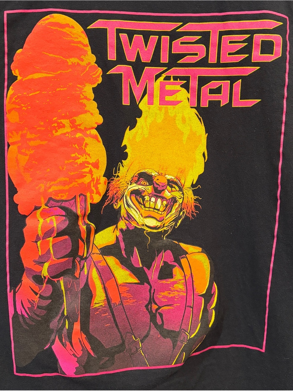 Sweet Tooth Twisted Metal black graphic tee
